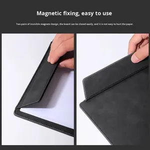 A4 cartella di File Clip in pelle con copertina rigida per i verbali di riunione della conferenza documenti <span class=keywords><strong>e</strong></span> contratti-pagina singola - Product Image 4