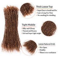 BLT #30 Pointes Bouclées de 6 à 18 Pouces Locs Sœurs Entrelacées 100% Cheveux Humains Réels Extensions de Micro Dreadlocks Permanentes à l'Apparence Naturelle