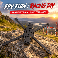 Châssis de drone FPV Warrior 13, 15 et 18 pouces, type X, pour quadricoptère, avec plusieurs options de distance entre-essieux pour l'assemblage