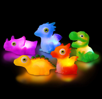 Jouet de bain Dinosaure Lumineux Flottant à LED Clignotantes en Plastique pour Enfants de 2 à 4 Ans Fabriqué en Chine
