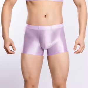 Brillant Soyeux Transparent Hommes Brillant Boxer Slip <span class=keywords><strong>De</strong></span> <span class=keywords><strong>Bain</strong></span> Sous-Vêtements Sous-Vêtements Pool Party Beach Wear Pantalon Boxer - Product Image 2