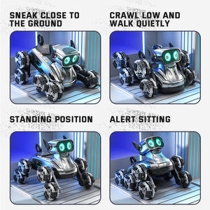 AiJH Intelligent 8-Wheel RC <span class=keywords><strong>Robot</strong></span> Dog Stunt Car Climbing Pet Vehicle Walking Remote Control Dog Toy for Kids - Product Image 4