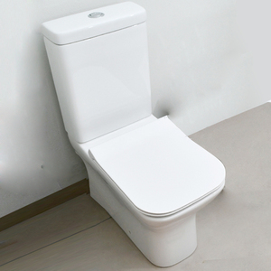 Inodoro elevado. Inodoro moderno de confort con <span class=keywords><strong>cisterna</strong></span> empotrada y asiento delgado de cierre suave - Product Image 5