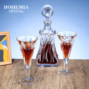 Czech Imported Crystal Whiskey Glasses 201-300ml Lead Free Set For Housewarming Gift - Product Image 5