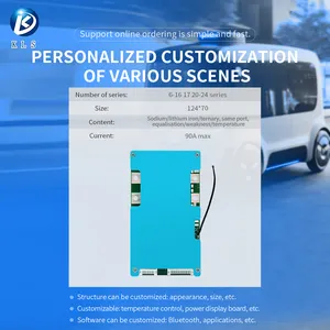 KLS BMS 12V 36V 48V 30A 60A 80A 100A 120A LiFePo4 Lifepo4 Li-Ion pil 6S 7S 8S 10S 12S 13S 16S LTO Li-ion LiFePo4 BMS