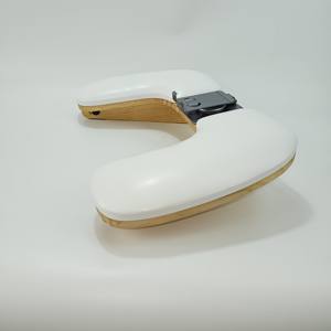 Repose-main ergonomique en forme de U en cuir PU et éponge avec support de téléphone pour <span class=keywords><strong>manucure</strong></span>, base en bois, pour salon - Product Image 4