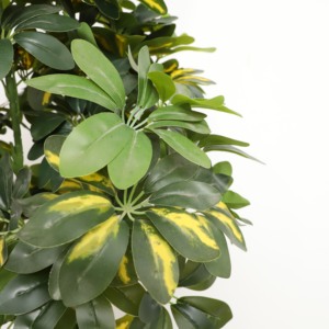 Venta al por mayor, precio directo de fábrica, plantas artificiales, bonsái, planta de árbol, Schefflera para la decoración del jardín del hogar, resistente a los rayos UV - Product Image 2