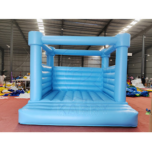 Château gonflable romantique bleu pâle pour mariage, 13x13 pieds, pour événements nuptiaux et célébrations en plein air - Product Image 2