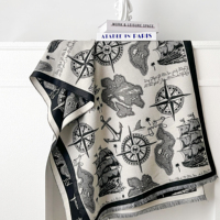 Nouvelle écharpe pour femmes d'automne et d'hiver, écharpe à col japonais polyvalente coréenne de luxe, motif d'impression de motif Style polyvalent