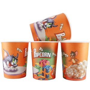 Tùy Chỉnh In Giấy Bỏng Ngô <span class=keywords><strong>Container</strong></span> Lấy Đi Rạp Chiếu Phim Gà Chiên Bỏng Ngô Xô - Product Image 3