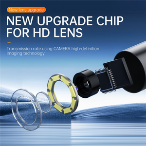 Endoscope industriel P380 HD 1080P, écran IPS de 4,3 pouces, caméra boroscope avec objectif de 8 mm, 5 m, étanche IP67 pour l'inspection des tuyaux - Product Image 3