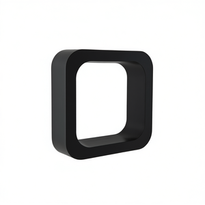 Estante organizador con letras, estante de almacenamiento para baño, diseño cuadrado, estantes de montaje en pared para baños - Product Image 3