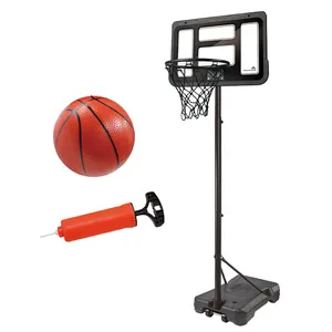 Trong nhà ngoài trời thể thao có thể điều chỉnh trẻ em có thể gập lại bóng rổ Hoop đứng kit đồ chơi