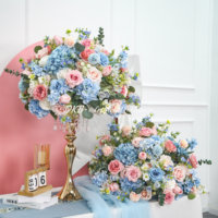 Bouquet de fleurs artificielles en soie blanc et vert réaliste de qualité supérieure pour centre de table, idéal pour mariage, remise de diplôme et décoration de pilier de Thanksgiving