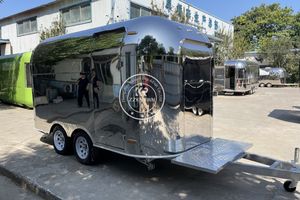 Wholesale Price Cater Ice Cream Mobile Food Trucks Mobile <b>Kitchen</b> Fast Food Truck Trailers With Wheels for Sale - Product Image 5