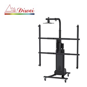 Sistema de Elevación Eléctrico con Control Remoto para Proyector y Pizarra Blanca con Capacidad de 50 kg, Altura Ajustable de 100-150 cm, Rotación de 360 Grados - Product Image 1