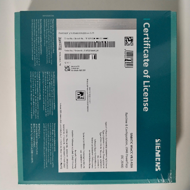 Brand New Original 6AV6381-2BP08-0AV0 Siemen WinCC V7.5 SP2 System Software 128 Power Tag/ Hot Swap