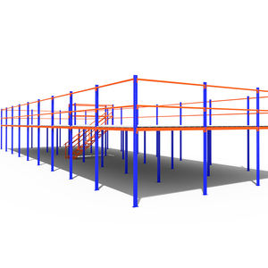 Estante de Estilo Vintage para Entrepiso, Montado en la Pared, con Recubrimiento en Polvo, para Exhibición de Ropa, con 1 Estante - Product Image 1