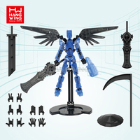 HW New Children's Imagination Fun Hombre Mujer Multi Form Transformation Assembly 9-Joint Lucky Digital Person Toy Set