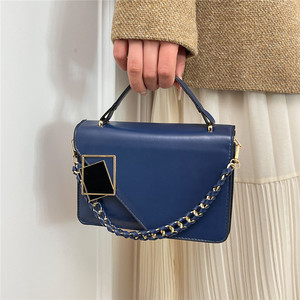 Bolsos de Hombro de Cuero PU al por Mayor, Bolsos de Mano Simples de Color Puro, Bolsos de Axila para Damas - Product Image 2