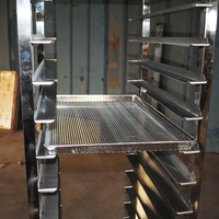 Ventes d'usine : Chariot à plateaux en acier inoxydable 201 de haute qualité / Chariot à plateaux de cuisson, idéal pour les cuisines d'hôtels et de restaurants