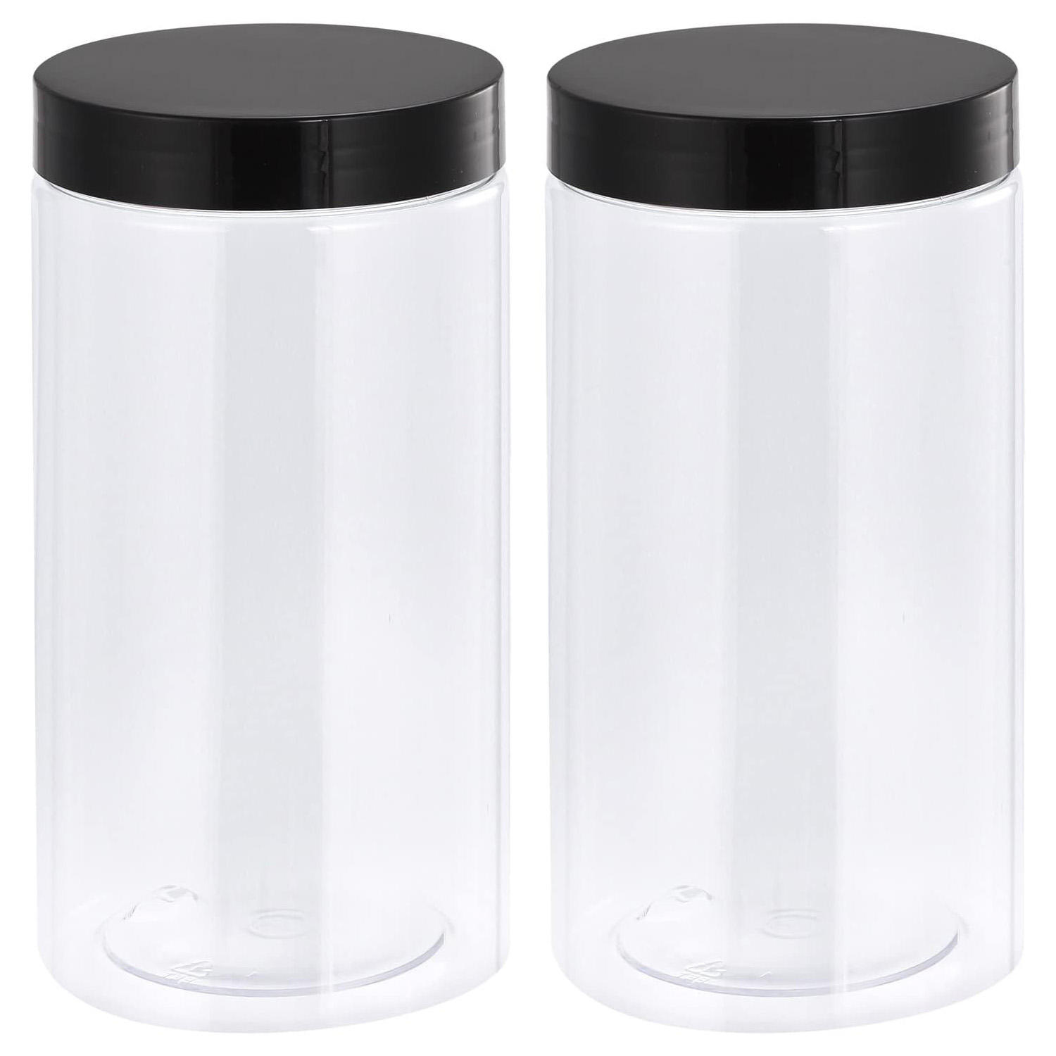 Transparent jar silver lid