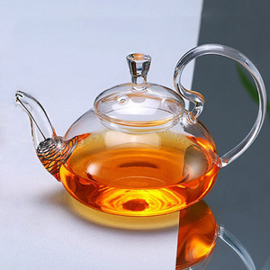 Phoenix Tail Teapot Transparent Glass With Lid Heat Resistant <b>Tea</b> <b>Maker</b> Spring Filter Hejian Origin - Product Image 1