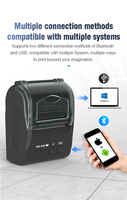 Mini imprimante thermique portable 58 mm pour connexion au téléphone mobile, mini imprimante, SDK gratuit, en stock