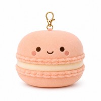 Porte-clés en peluche Macaron Anime ultra doux avec rembourrage en coton PP et matériau en polyester pour enfants et adultes, pendentif de sac, cadeau