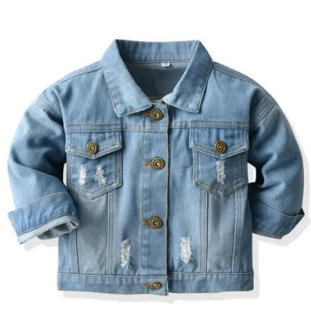 Children Baby Toddler Little Boys Girls Outwear Jean Denim Coats Kids Denim Jacket For Kids