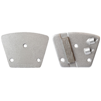 Blastrac Lock Plaquette de meulage diamantée 1 segment 2*1/4 PCD pour meuleuse de sols en béton, décapage d'époxy, OEM, Dureté moyenne