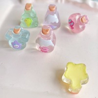 Mini breloque en résine en forme de gobelet à bonbons, bouteille à vœux, pour la création de bijoux faits main DIY, accessoires décoratifs et autocollants