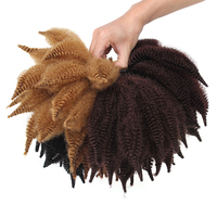 Tresses Afro Spring Twist Pré-Étirées et Pré-Embourrées, Tresses Afro Spring Twist 3x Plus Volumineuses 24