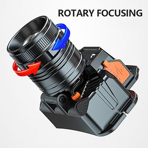 Linterna Frontal LED con Sensor <span class=keywords><strong>de</strong></span> Movimiento, 700 Lúmenes, Zoom, Recargable por USB, Impermeable, Ligera, Manos Libres, para Exteriores - Product Image 4