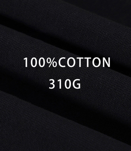 Unisex 310g peso massimo americano stile High Street alla moda di marca in puro cotone tinta unita a maniche lunghe da uomo maglia larga - Product Image 5