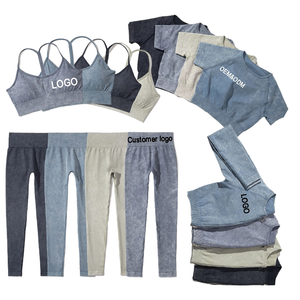 Ensemble de yoga léger et solide pour femme à prix abordable, avec faible MOQ, comprenant un legging respirant à taille mi-haute et un soutien-gorge élastique - Product Image 1