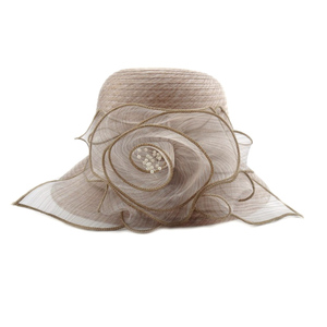 Professional Factory Wholesale High Quality Woman <strong>Wedding</strong> Flower Organza Ladies Church <strong>Hats</strong> <strong>for</strong> <strong>Sale</strong> - Product Image 5