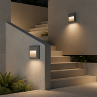 Lampe murale LED carrée pour escalier extérieur, homologuée CE, ROHS, SAA, éclairage décoratif pour escalier