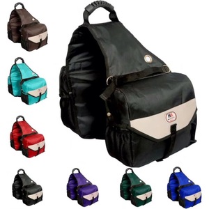 Muestras gratis: Alforjas medianas para montar a caballo, para sellos de equitación western y de resistencia; Alforjas de poliéster con doble costura. - Product Image 4