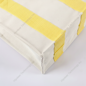 Bolsa de compras reutilizable de lona con logotipo impreso personalizado de algodón orgánico para mujer - Product Image 1