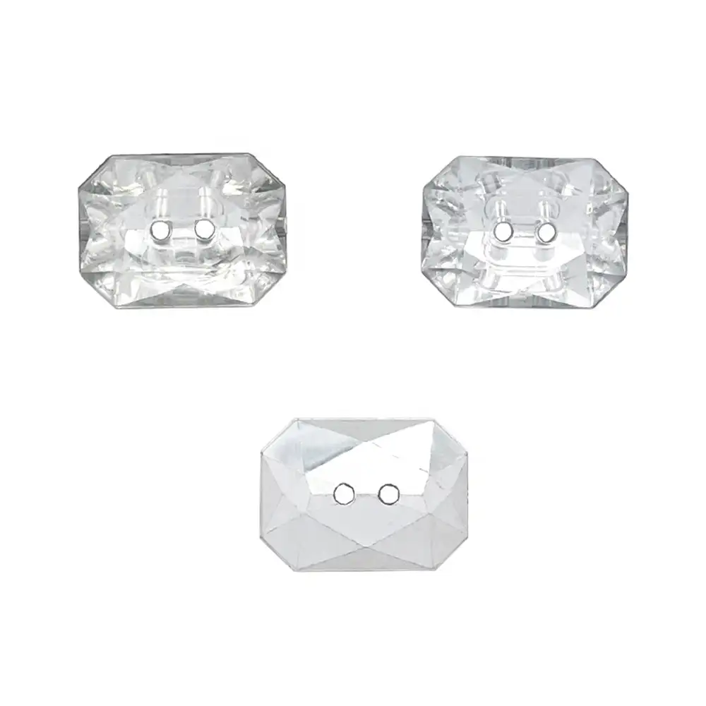 Xinpeng Knop Fabrikant Diamond Crystal Glass Naaien Rechthoek Octagon Ab Acryl Knoppen