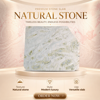 Dalle de marbre naturel de luxe bleu vert veiné, finition polie, pour comptoir de cuisine, bureau, décoration en marbre naturel