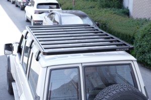 Canasta Portaequipajes para Techo de SUV Todoterreno, Almacenamiento Plano para Camioneta <span class=keywords><strong>Nissan</strong></span> Y60 - Product Image 6