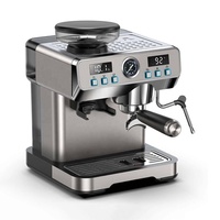 Machine à café expresso tout-en-un de haute qualité avec moulin intégré, plusieurs options de couleurs, pour l'extérieur, l'hôtellerie, le commerce et la maison