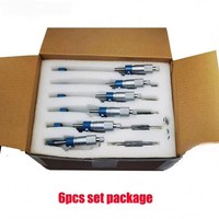 Vente d'usine REALMAX : Kit de micromètres extérieurs à pointe carbure (4 pièces) 0-150 mm, cadre peint, accessoires pour machines-outils