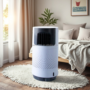 Ventilateur d'évaporation portable électrique 1000cmh, refroidisseur d'air mobile pour intérieur et extérieur, ventilateur de refroidissement pour bureau et maison - Product Image 1