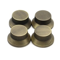 3Pcs/4pcs Boutons en métal pour guitare basse Top Hat Bell Speed Control Knob pour Les Paul SG Guitar Accessories 5 Color