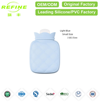 Bouillotte en silicone réutilisable Refine Factory, chauffe-mains portable avec housse tricotée, sac à eau anti-fuite pour usage quotidien