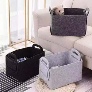 Regalo Promocional: Cesta de Almacenamiento Plegable de Fieltro para Regalos, Aperitivos, Juguetes y Más - Fácil de Transportar y Guardar - Product Image 3