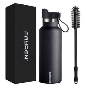 Outdoor Portable Sports <b>Water</b> <b>Bottle</b> Flask With Lid Double Walled Stainless Steel ECO Drinkware <b>Water</b> Flask in Stock - Product Image 1